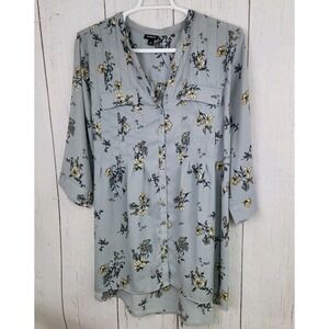 Torrid Women's Flowy Floral‎ Button Down Blouse SZ 3x